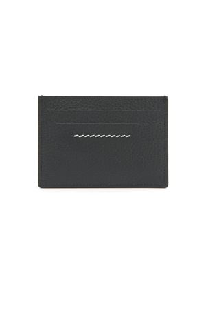 Black calf leather Numeric card holder MM 6 MAISON MARGIELA | SA5UI0013P8336T8013